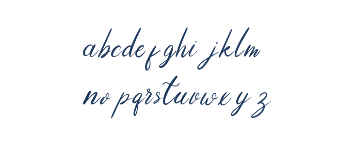 Niko Curt Script Lowercase