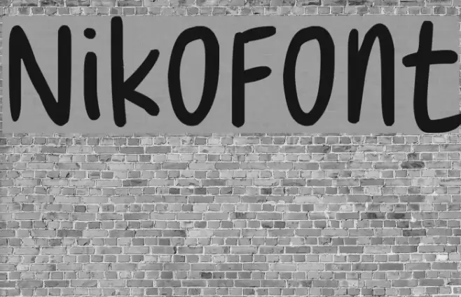 NikoFont Font examples