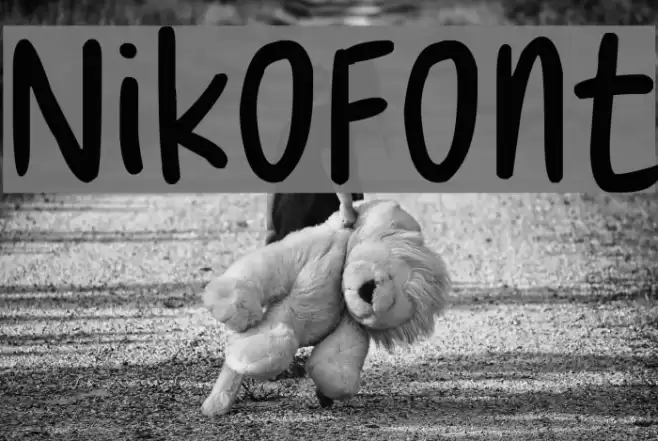 NikoFont Font examples