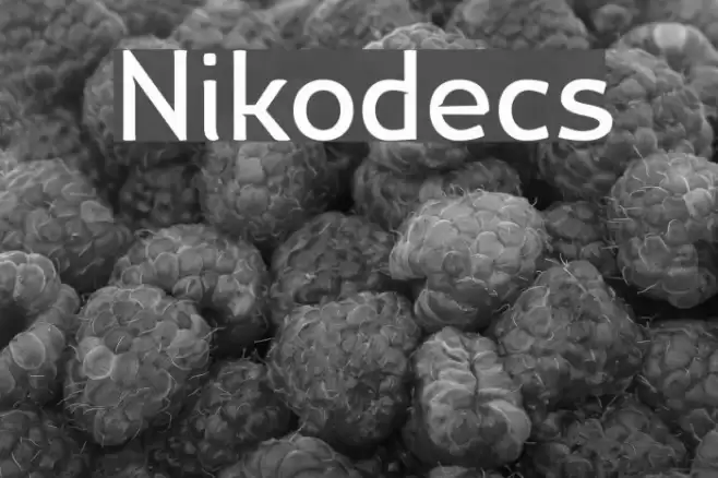 Nikodecs Font examples