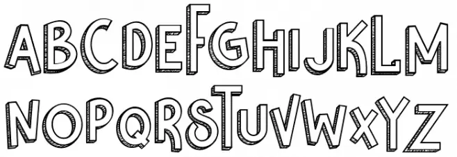 Nikolas & Pine Schriftart Groß