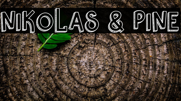 Nikolas & Pine Font examples