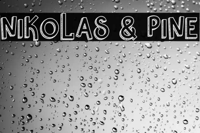 Nikolas & Pine Font examples