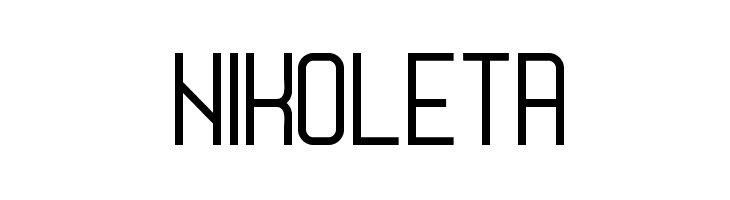 Nikoleta  font caratteri gratis