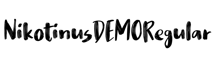 Nikotinus DEMO Regular  les polices de caractères gratuit tlcharger