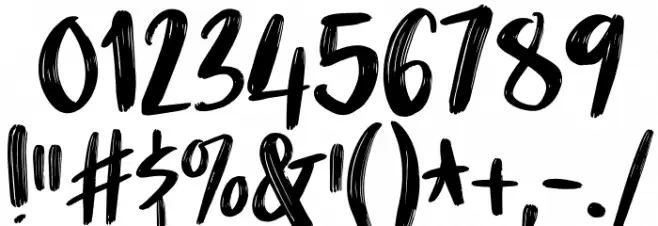 Nikotinus DEMO Regular Font OTHER CHARS