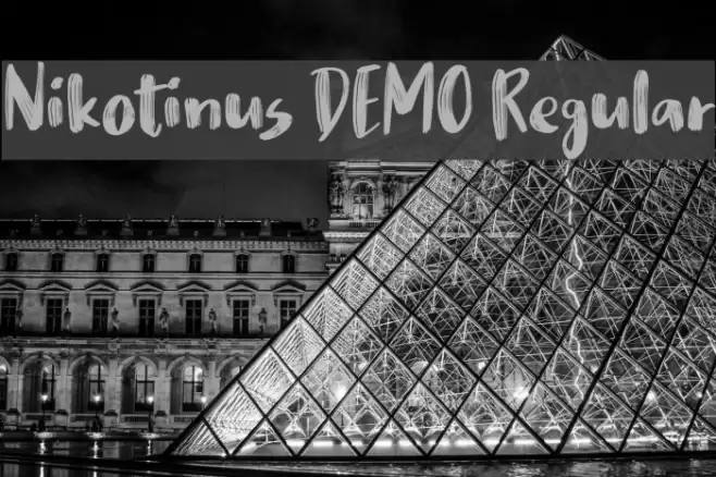 Nikotinus DEMO Regular Font examples