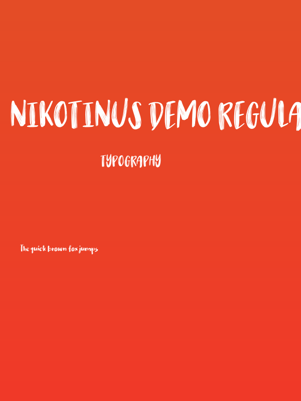Nikotinus DEMO Regular Poster