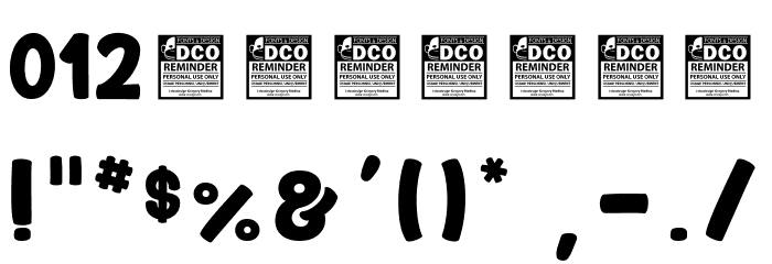 Niktalope light_PersonalUseOnly Font OTHER CHARS