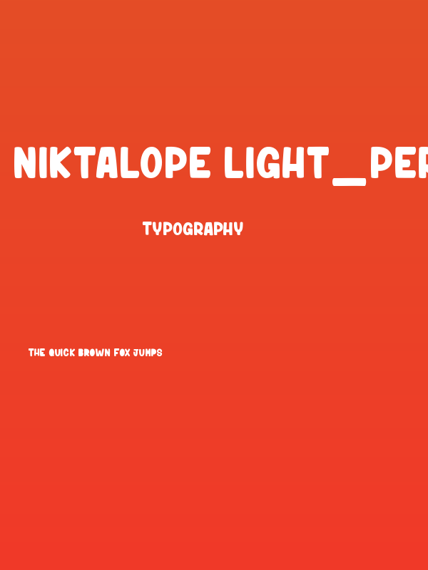 Niktalope light_PersonalUseOnly Poster