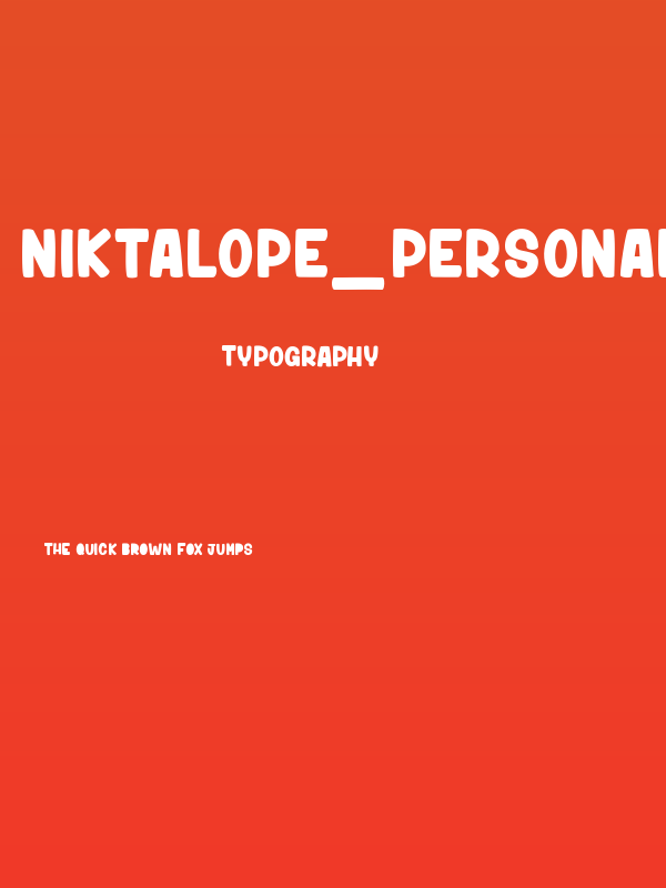 Niktalope_PersonalUseOnly Poster