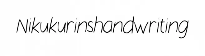 Nikukurin_s_handwriting  Fuentes Gratis Descargar