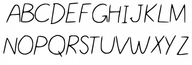 Nikukurin_s_handwriting 字体 大写