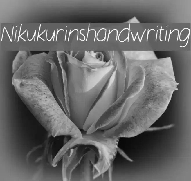 Nikukurin_s_handwriting Font examples