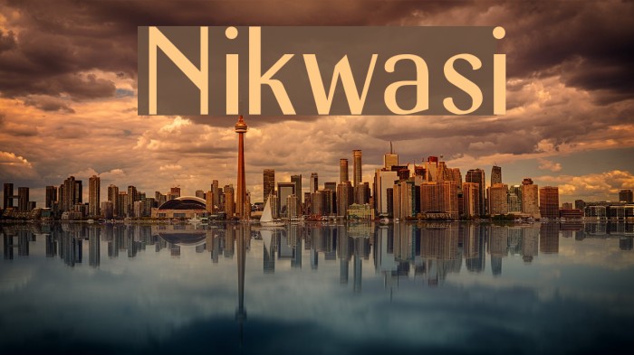 Nikwasi Font examples