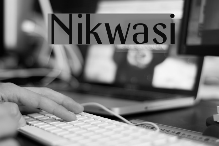 Nikwasi Font examples