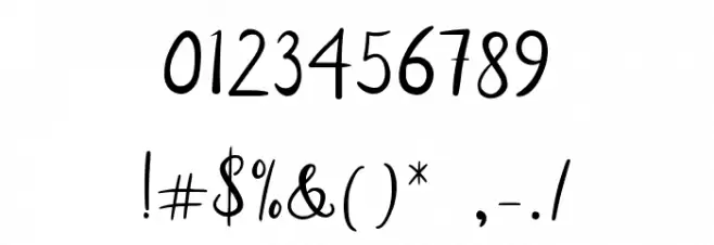 Nila Ambar Font OTHER CHARS