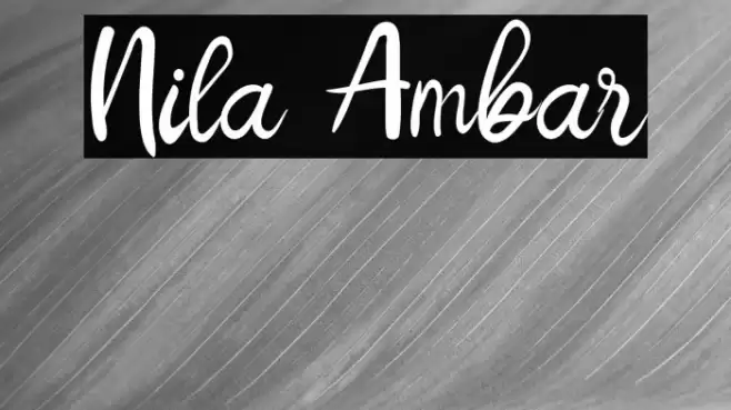 Nila Ambar Font examples