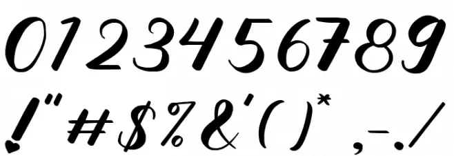 Niliya Font OTHER CHARS