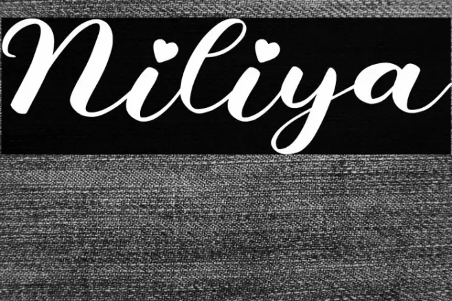 Niliya Font examples