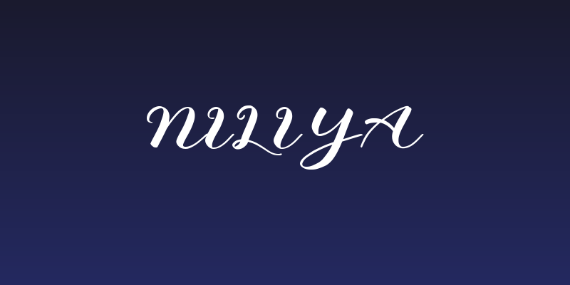 Niliya Social Header