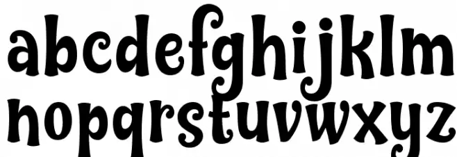 Nilky & Miky फ़ॉन्ट लोअरकेस