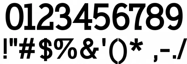 Nilland-Black Font OTHER CHARS