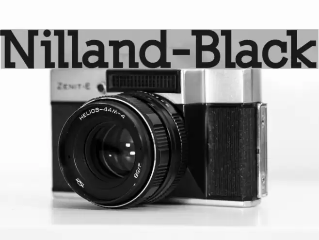 Nilland-Black Font examples