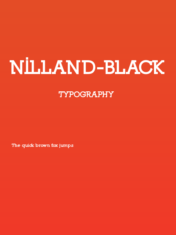 Nilland-Black Poster