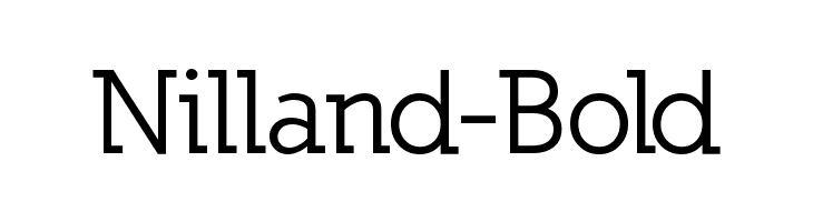 Nilland-Bold Font