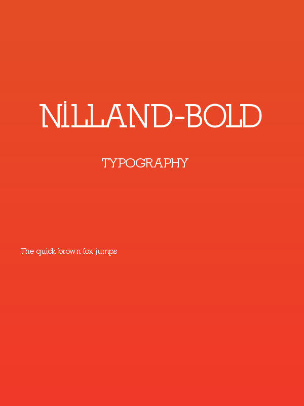 Nilland-Bold Poster