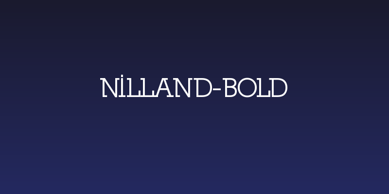 Nilland-Bold Social Header