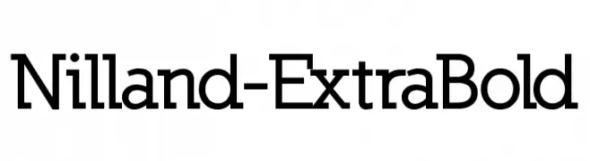 Nilland-ExtraBold  नि: शुल्क फ़ॉन्ट्स डाउनलोड