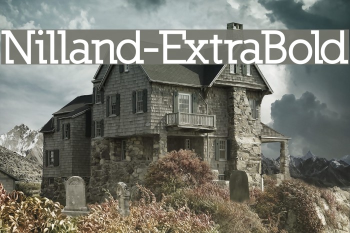 Nilland-ExtraBold Polices examples