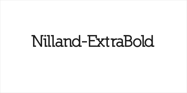 Nilland-ExtraBold Logo