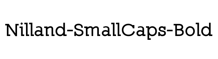 Nilland-SmallCaps-Bold  免费字体下载