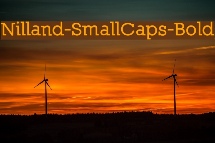 Nilland-SmallCaps-Bold Font examples