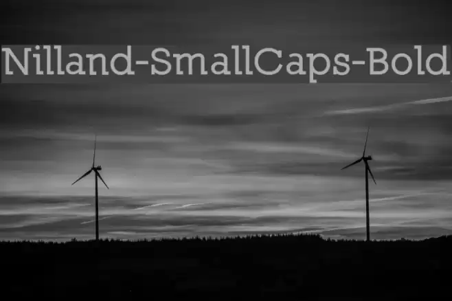 Nilland-SmallCaps-Bold Polices examples