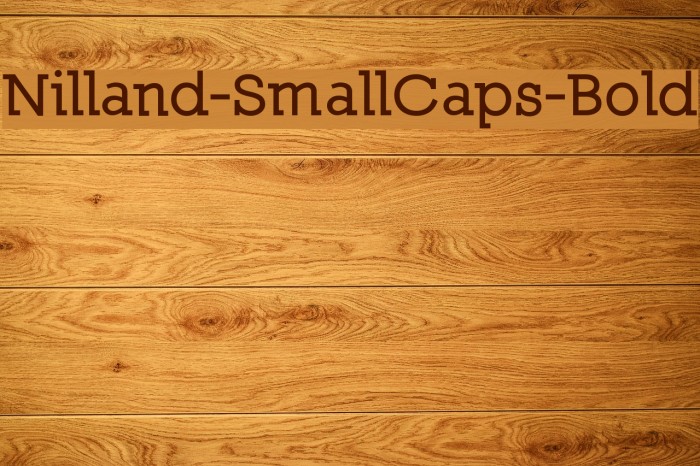 Nilland-SmallCaps-Bold Font examples