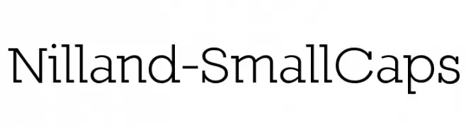 Nilland-SmallCaps  नि: शुल्क फ़ॉन्ट्स डाउनलोड