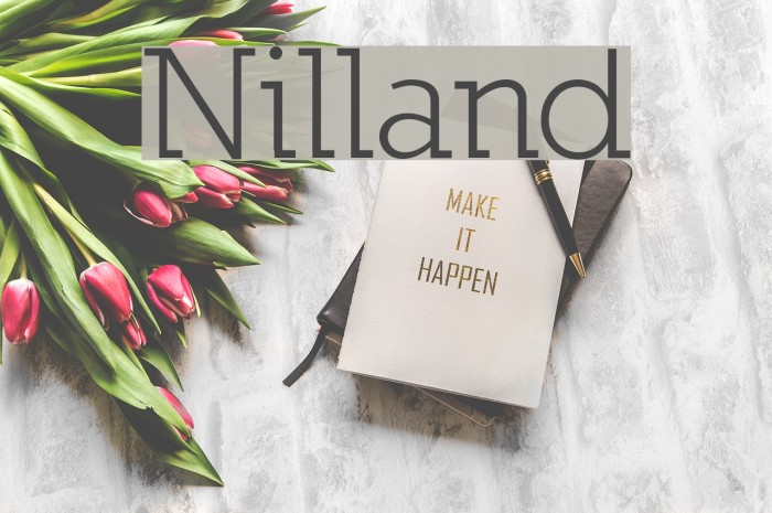 Nilland Font examples