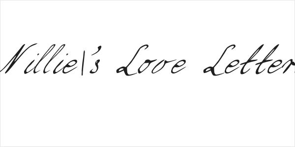 Nillie's Love Letters Logo