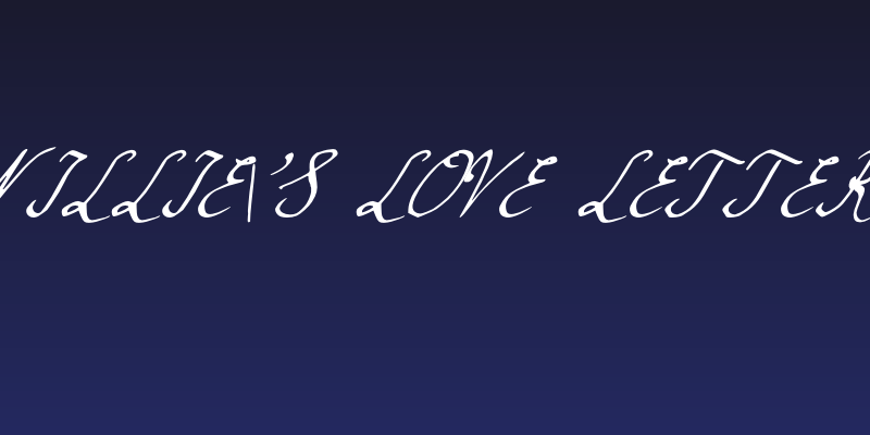 Nillie's Love Letters Social Header