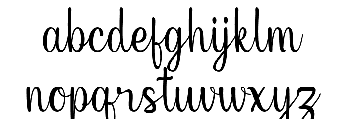 Nillya Font LOWERCASE