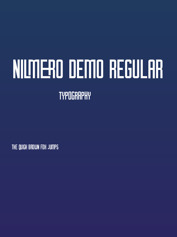 Nilmero DEMO Regular Poster