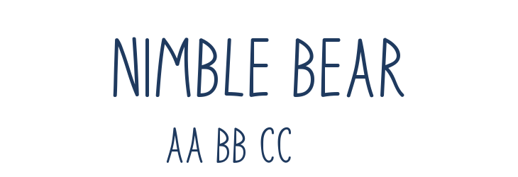 Nimble Bear Font Preview