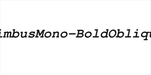 NimbusMono-BoldOblique Logo