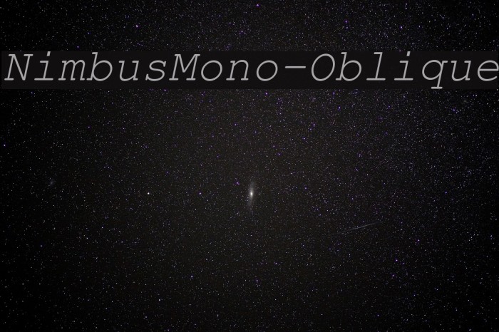 NimbusMono-Oblique Example 3