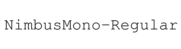 NimbusMono-Regular  font caratteri gratis