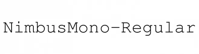 NimbusMono-Regular  Free Fonts Download